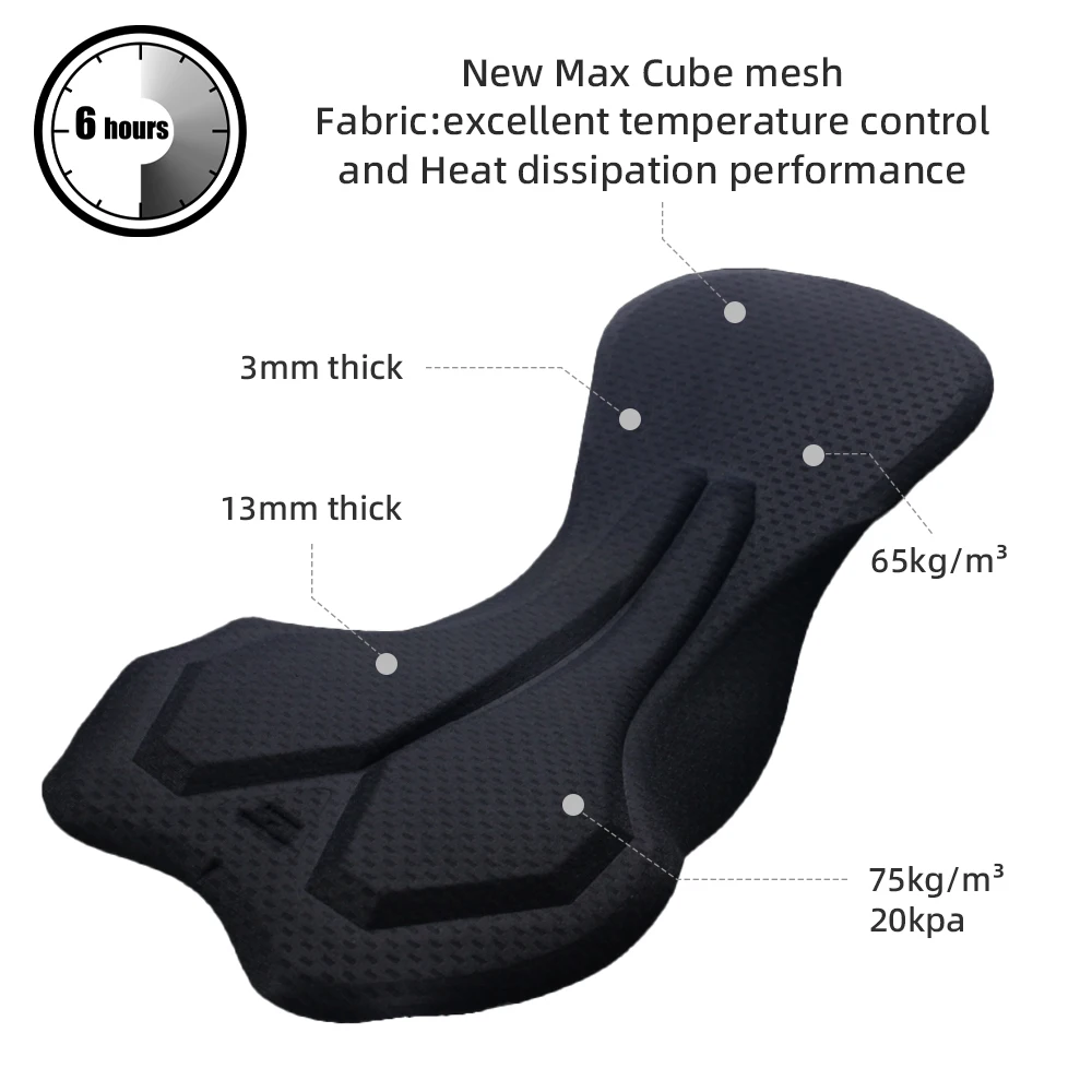 Herren Radsport-Trägerhose mit Gelpolster 2