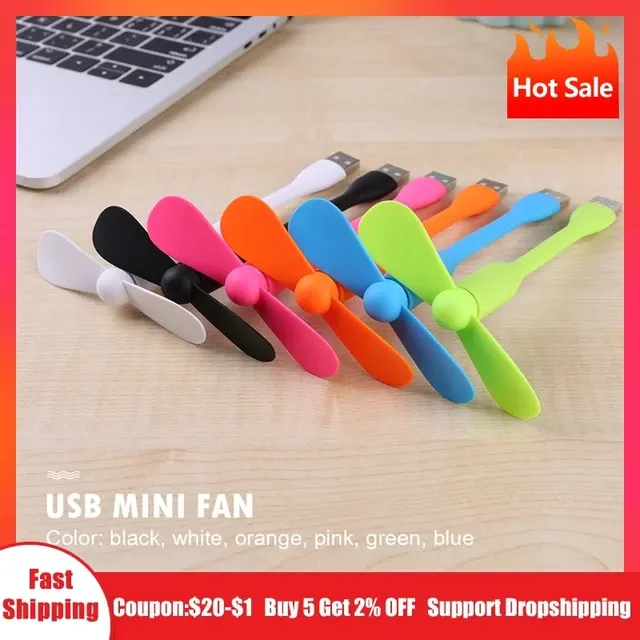 Flexibler Mini-USB-Lüfter für Powerbank 2