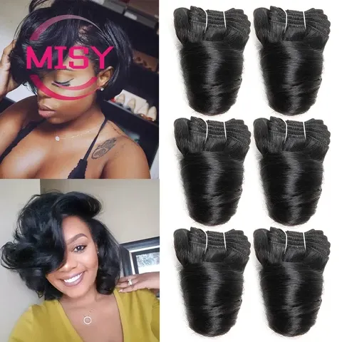 Lockiges Echthaar-Bündel