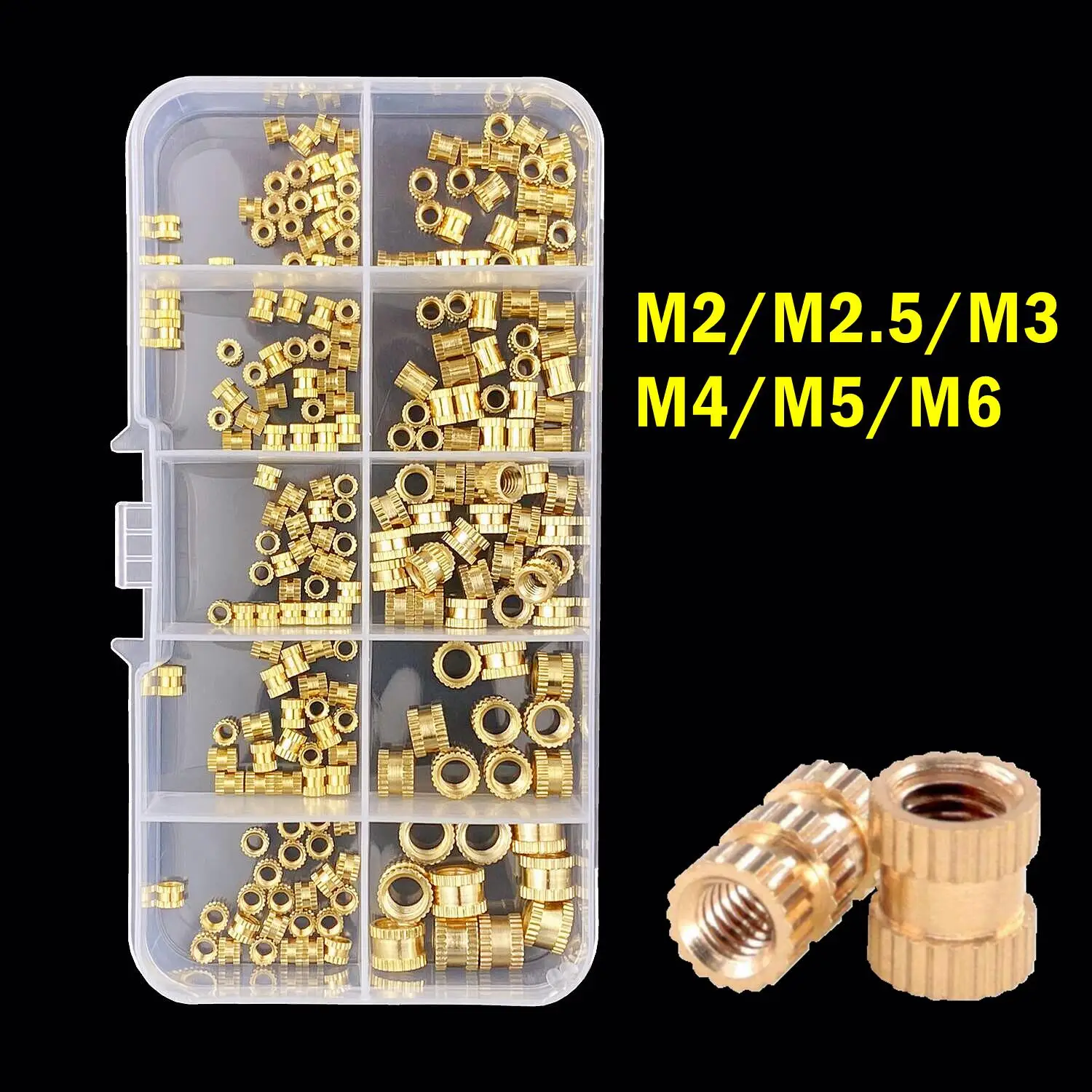 Messing-Einpressmuttern-Set für 3D-Drucker