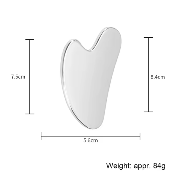 Edelstahl Gua Sha Set für Gesichtsmassage 4