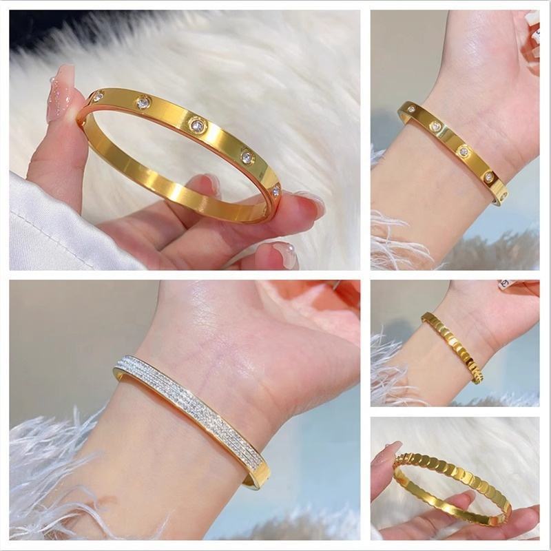 Zirkonia-Armband mit 18K-Goldbeschichtung 4