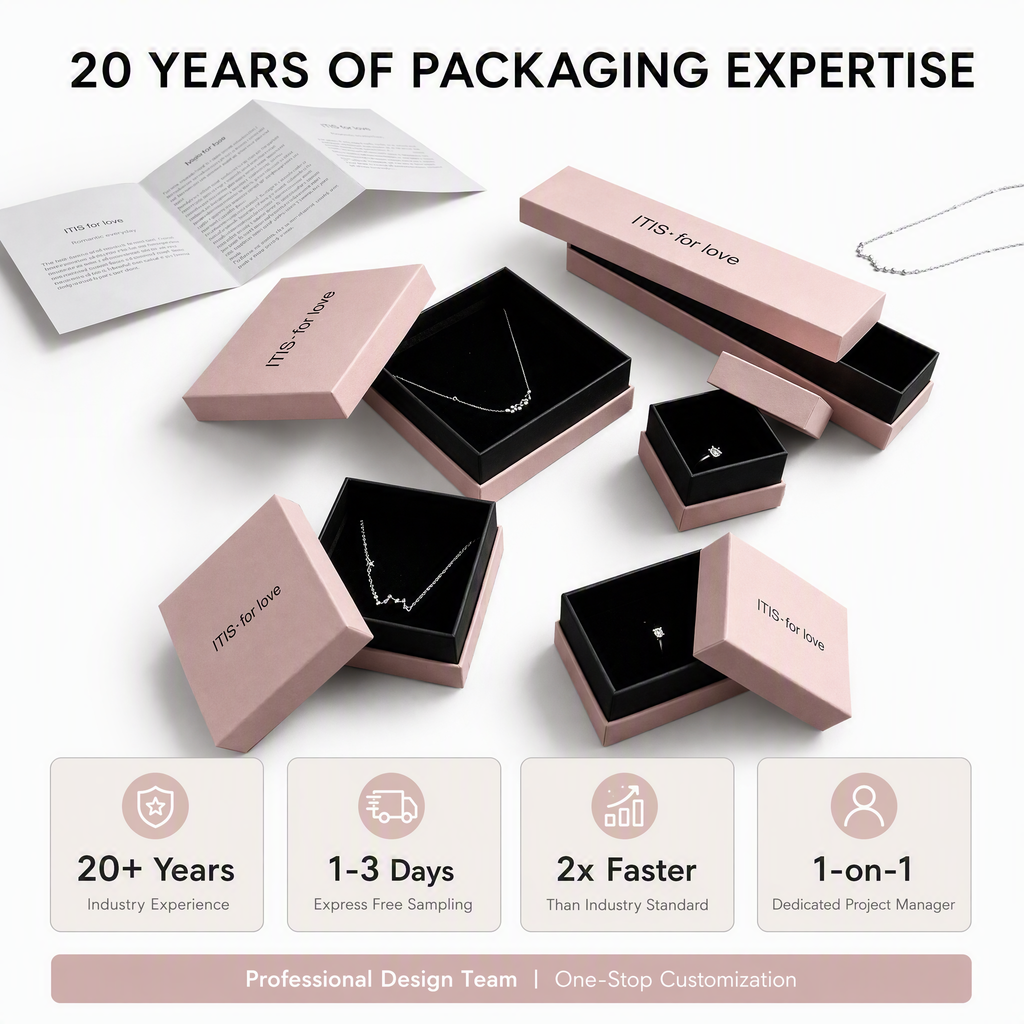 Rosa umweltfreundliche Papier-Ringbox für Mädchen 3