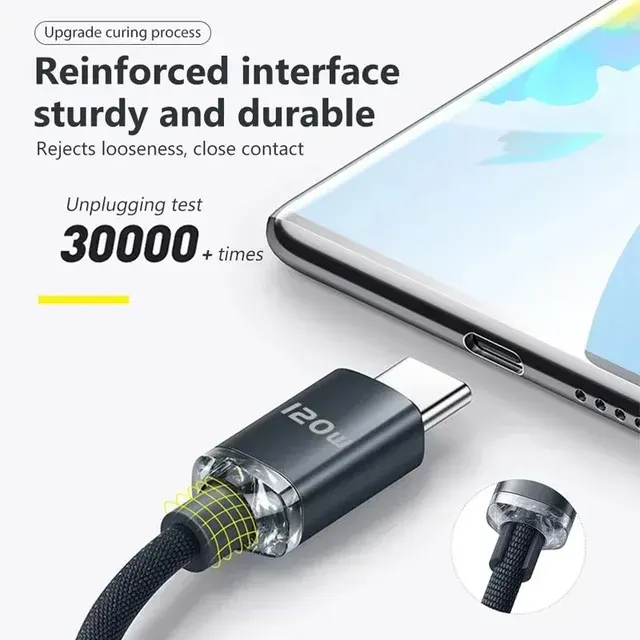 120W USB-C Schnellladekabel 1 Meter 2