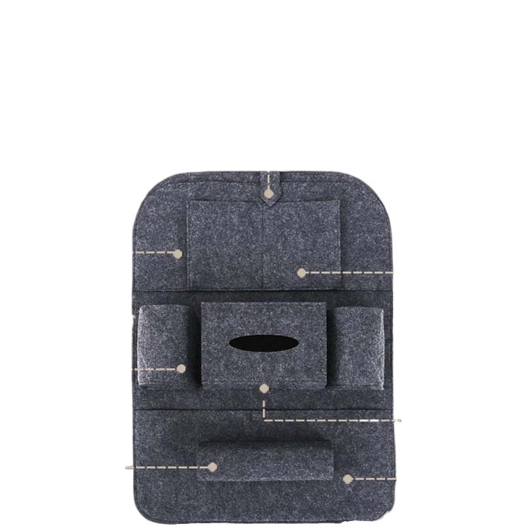 Filz Autositz Rückenlehnen Organizer mit Griff 4