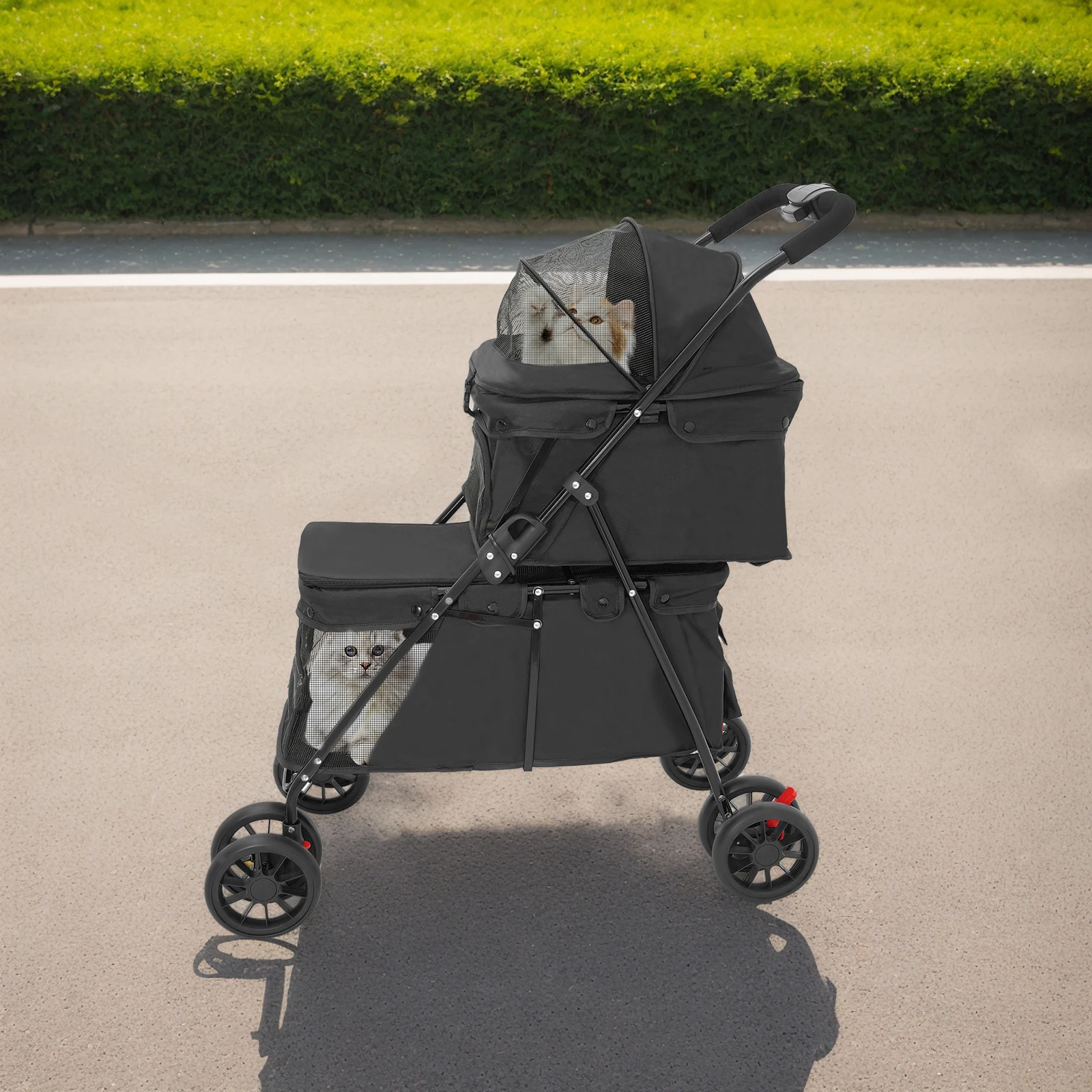 Faltbarer Haustier-Buggy 4