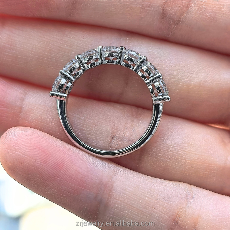 14K Gold Labordiamant Memoire Ring Rund 3