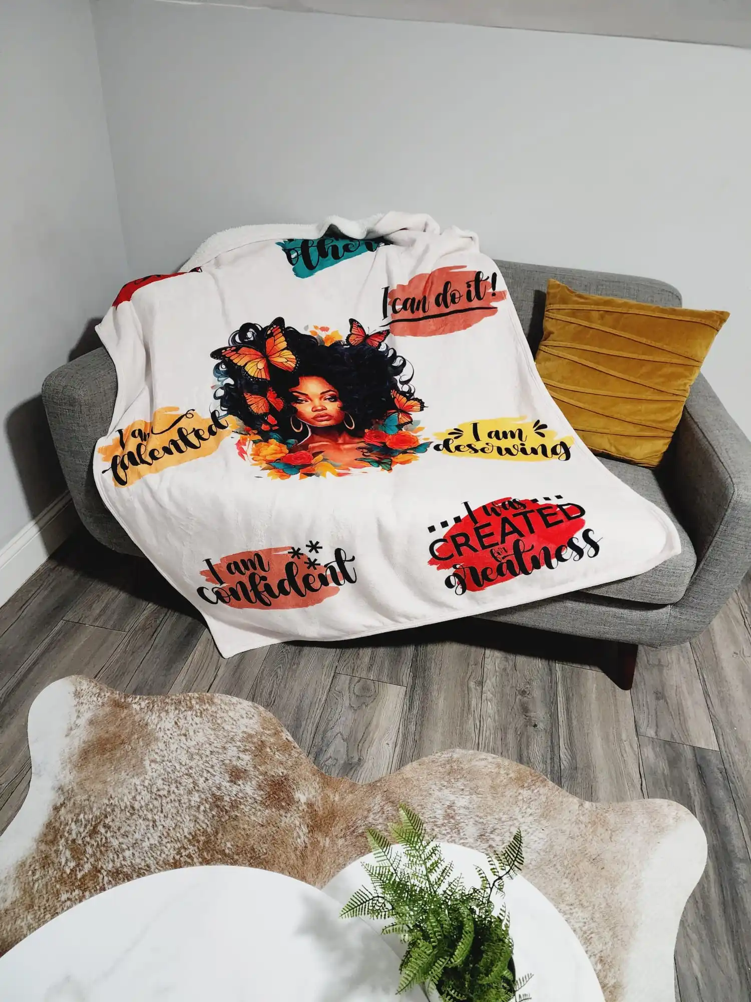 Sublimationsdecke Weiß mit 3D-Fotodruck 2