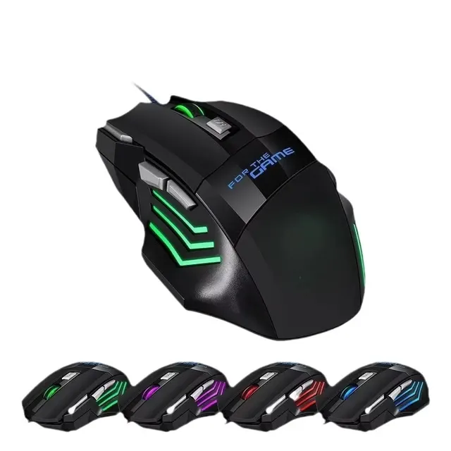 RGB-Gaming-Maus mit Kabel, ergonomisch 4