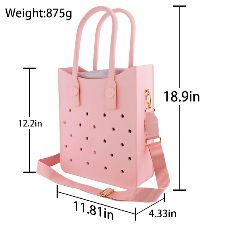 Großer Designer-Shopper aus Lackleder in Pink 3