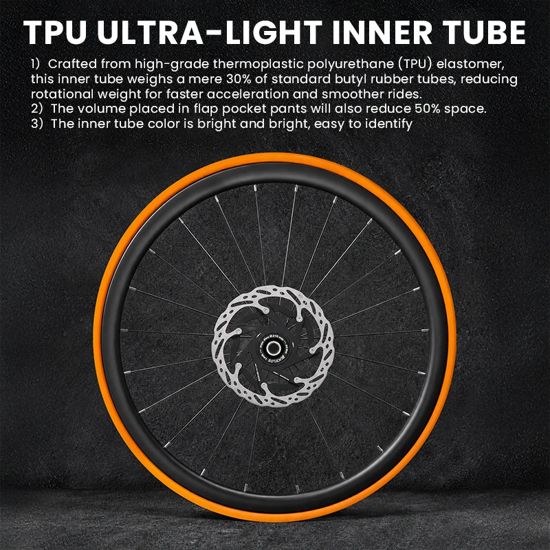 Ultraleichter TPU-Fahrradschlauch 700C 3