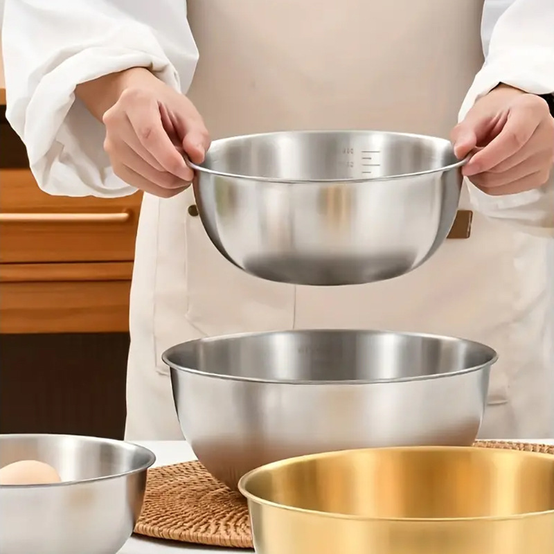 3-teiliges Edelstahl-Salatschüssel-Set 4