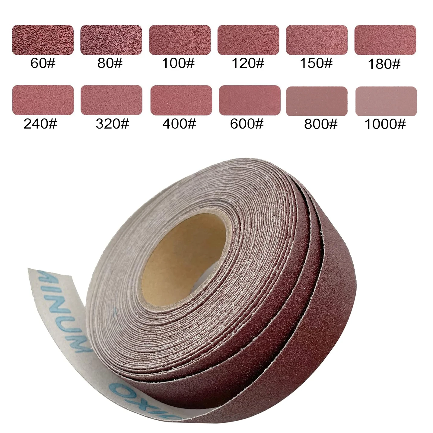Schleifleinen-Rolle, 1 Zoll, 2 m und 5 m 3