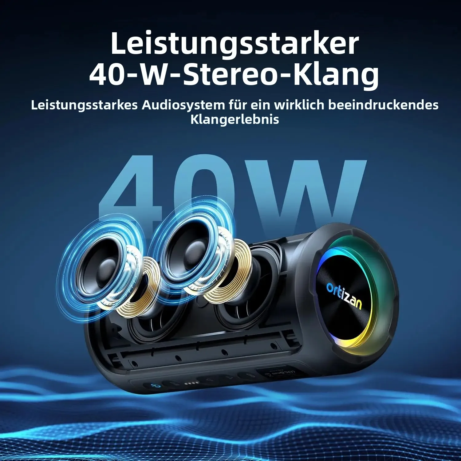 Wasserdichter Outdoor-Bluetooth-Lautsprecher 2