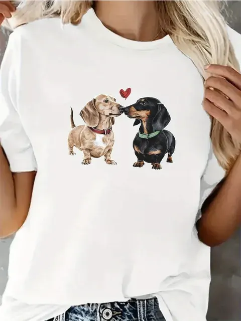 Dackel-Damen-T-Shirt 1