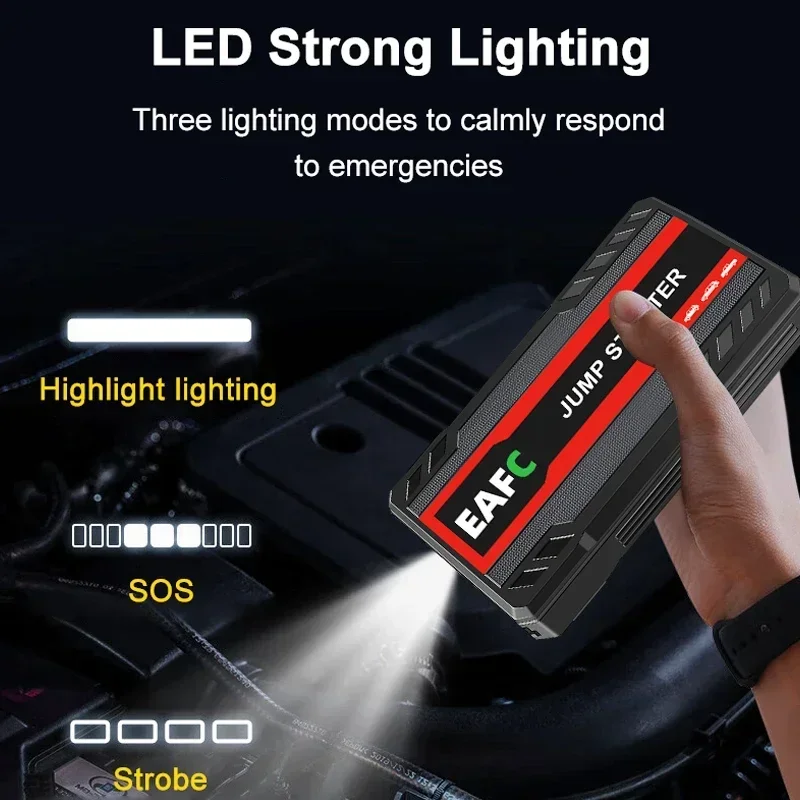 Auto-Starthilfe-Powerbank 600A mit LED-Licht 2