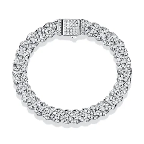 Silberarmband mit Moissanit