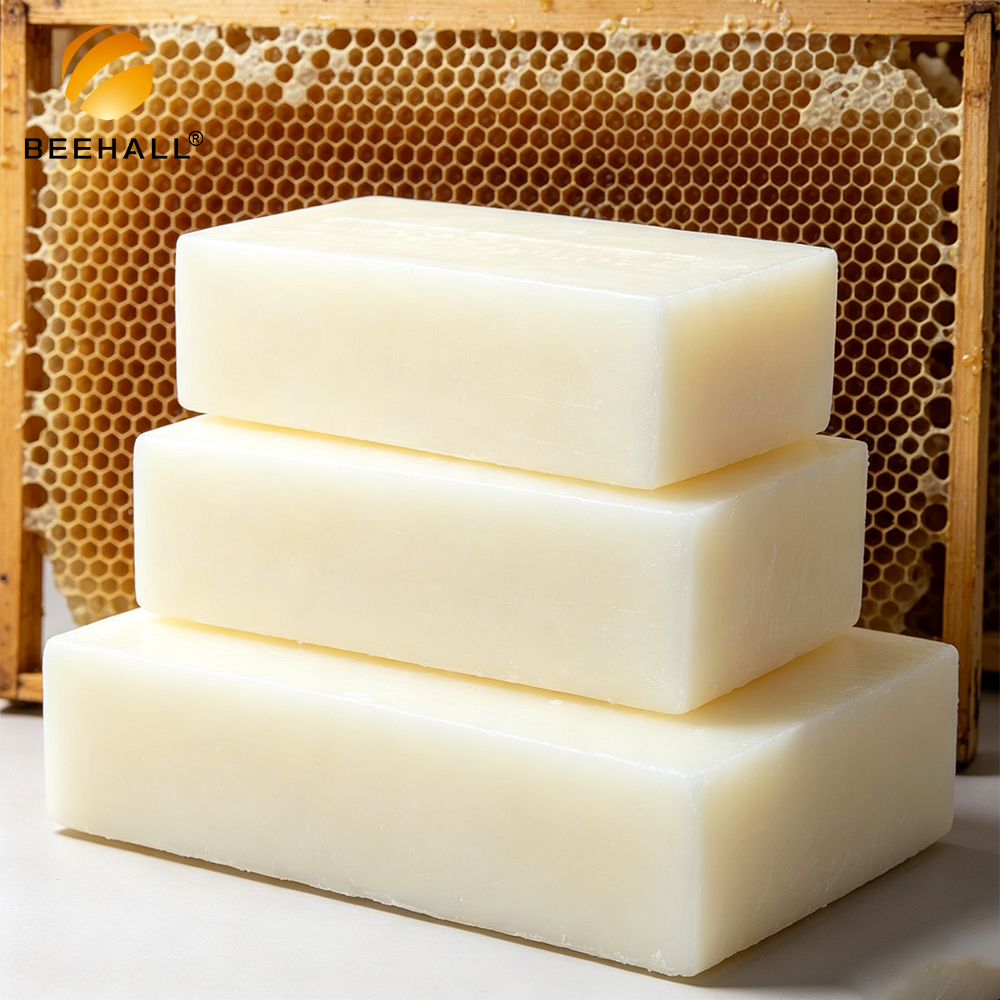 Raffiniertes weißes Bienenwachs in Blöcken 2