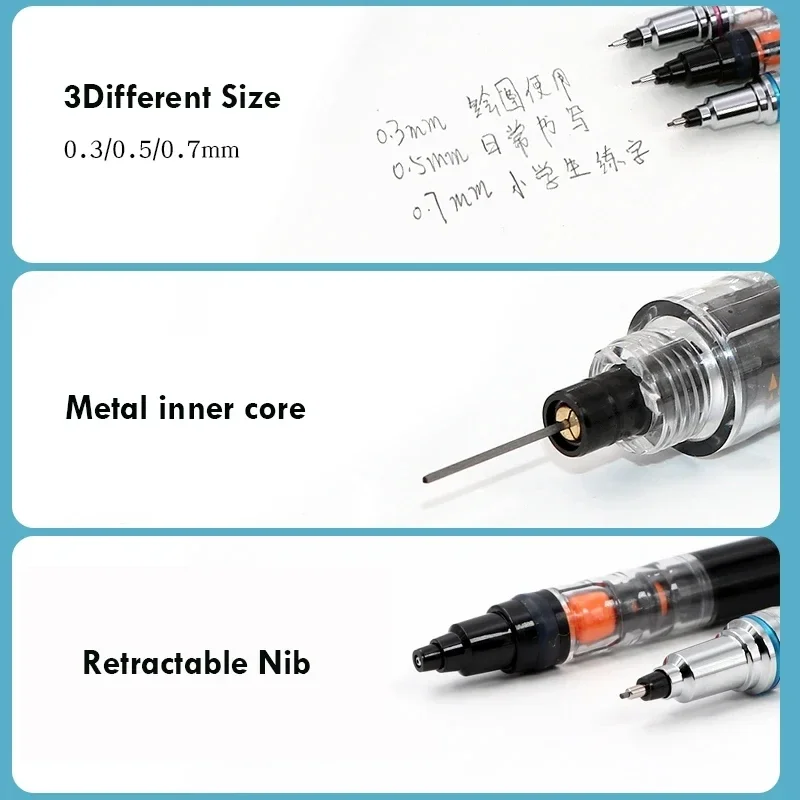 Druckbleistift 0,5 mm mit Automatikdrehung 3