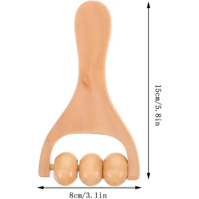 Holz-Massageroller für Schulter, Bein und Nacken 2