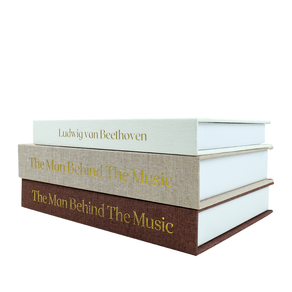 Magnetische Dekobücher aus Leinen 2