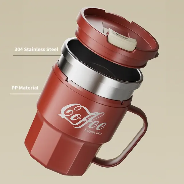 400ml Doppelwandiger Edelstahl-Kaffeebecher 3