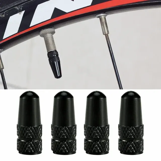 4er-Set Aluminium-Presta-Ventilkappen für Fahrrad 3
