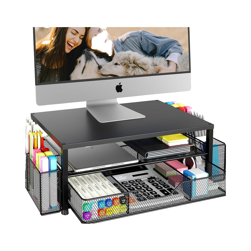 Zweistufiger Metall-Schreibtischorganizer
