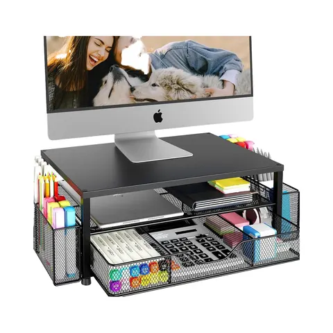 Zweistufiger Metall-Schreibtischorganizer