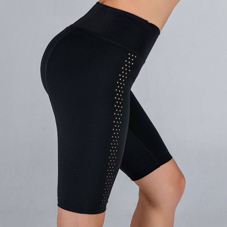 Atmungsaktive Yoga-Shorts Herren mit Hohlmuster