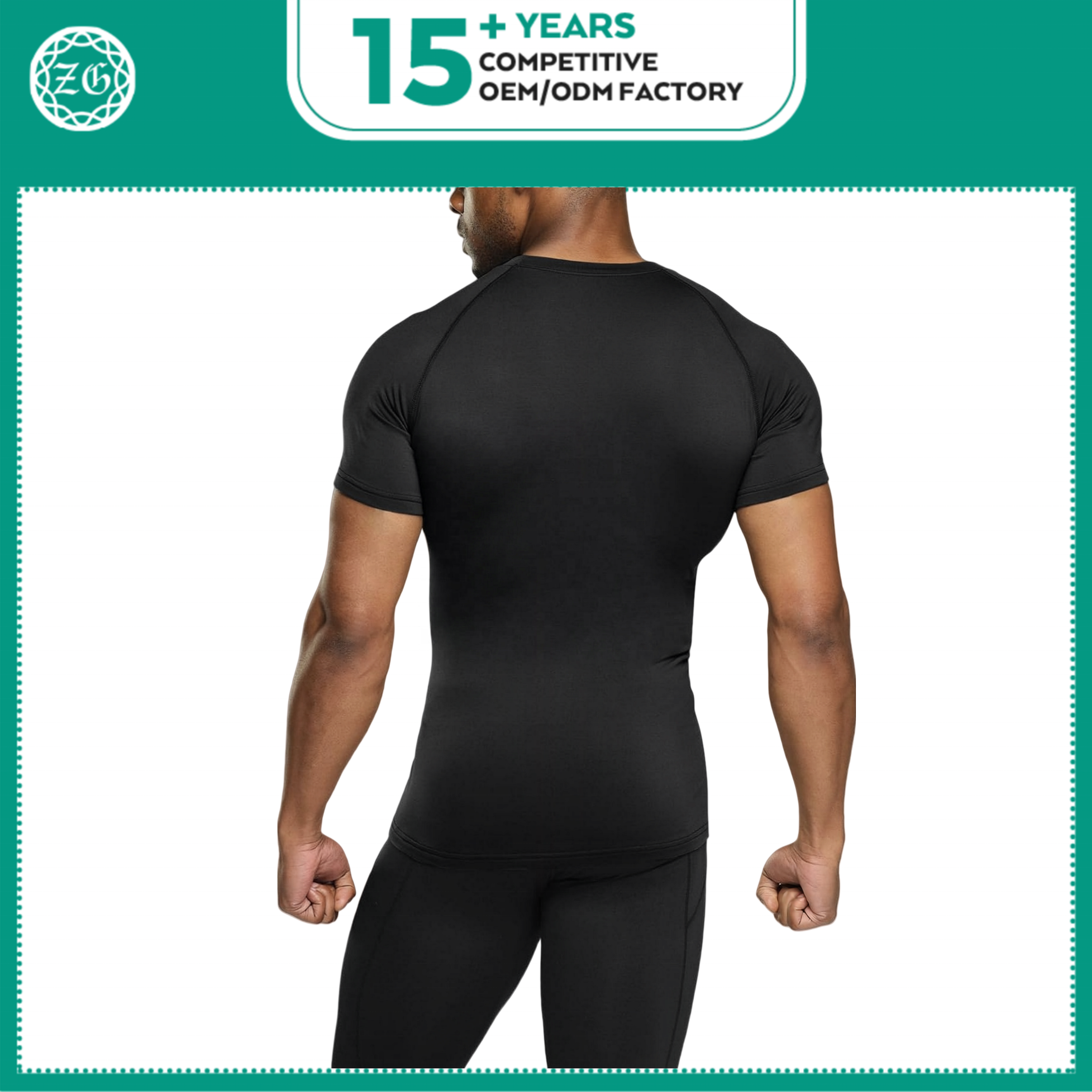 Atmungsaktives Herren-Fitnessshirt aus Polyester-Elasthan 2