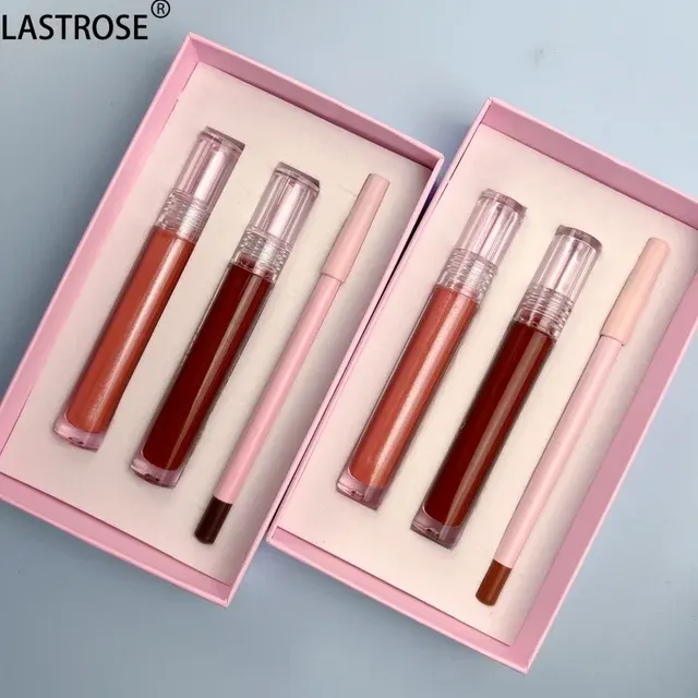 Wasserfestes Lipliner und Lipgloss Geschenkset 4