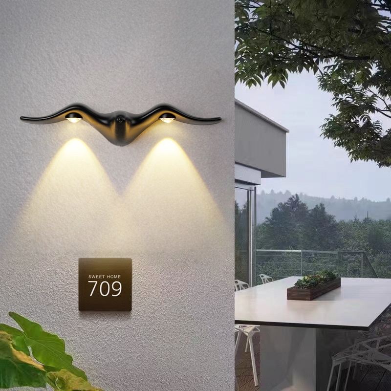 Quadratische wasserdichte LED-Wandlampe für Außen 2