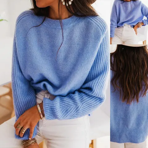 Damen-Cordpullover