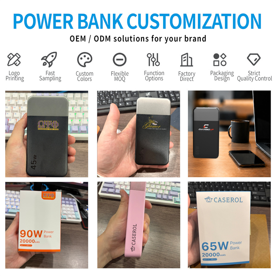 Hochkapazitive 20000-mAh-Powerbank mit Schnellladung 3