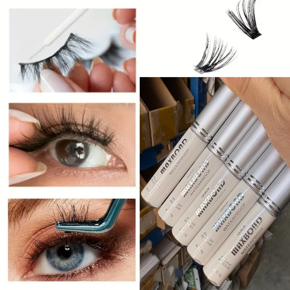 Schnell trocknender Wimpernkleber transparent 2