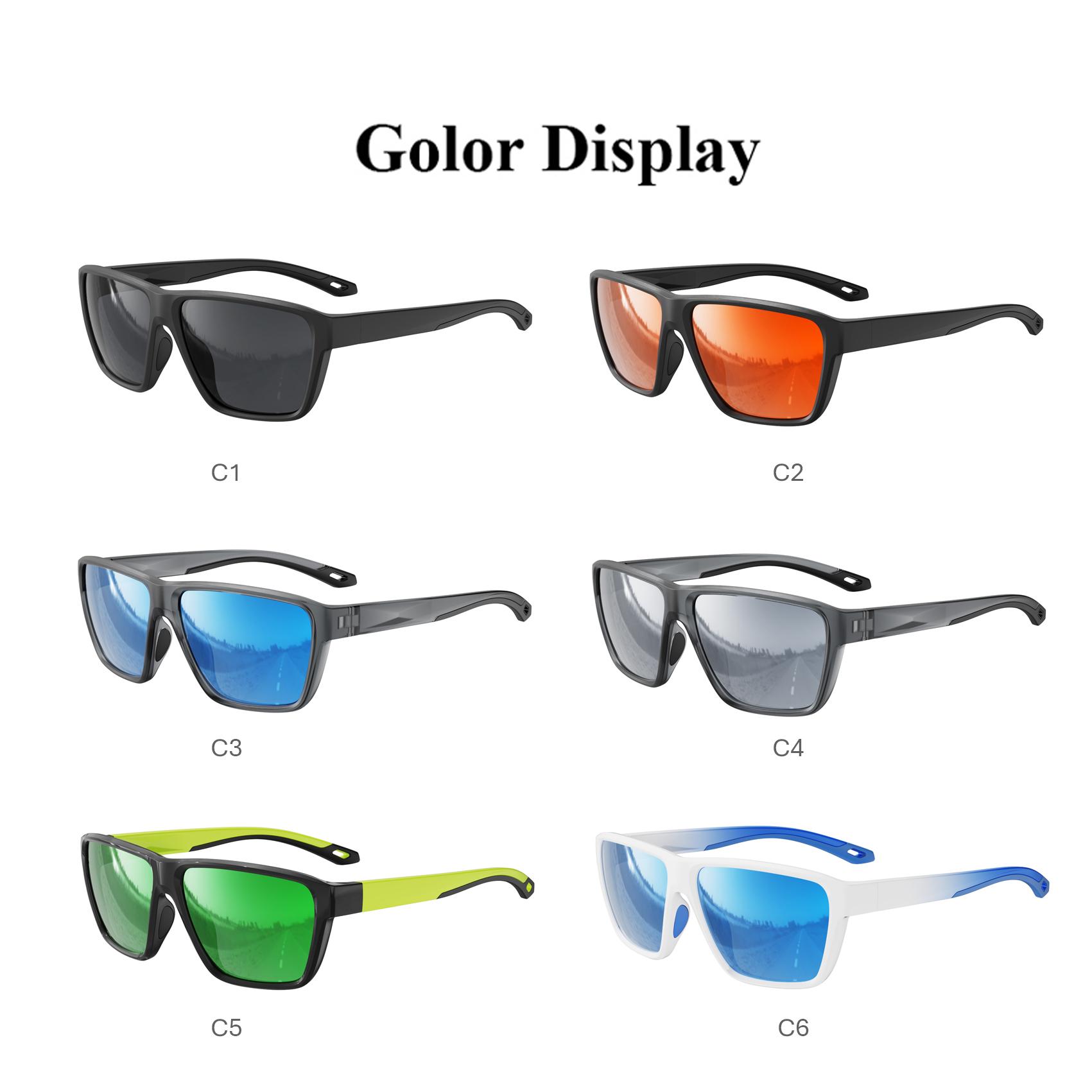 Polarisierte TR90 Outdoor Sportbrille für Herren 2