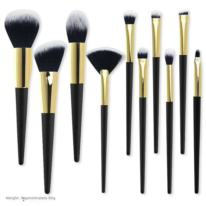 Öko-Make-up-Pinselset mit Holzgriff 2