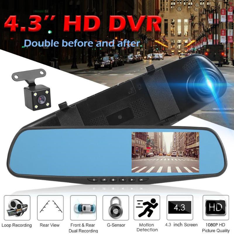 Spiegel-Dashcam mit Touchscreen und Doppelkamera 2