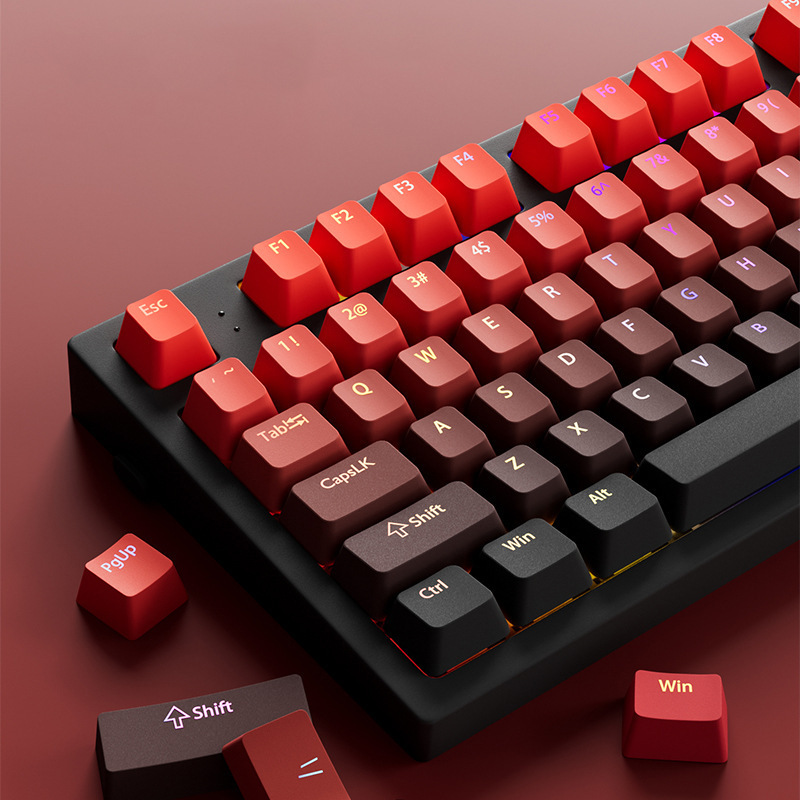 Transluzente PBT-Tastenkappe mit Gravur 2