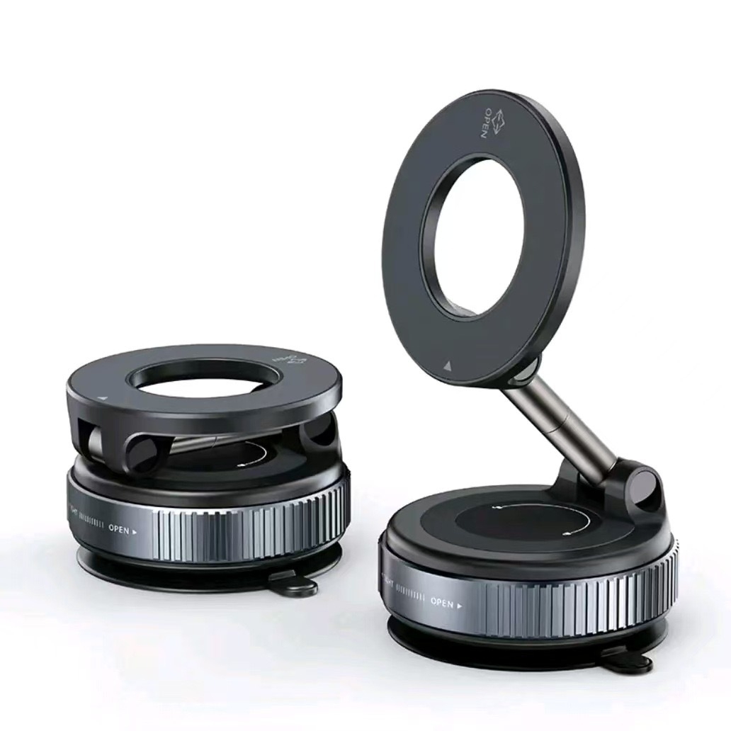 Schwarze Magnet-Handyhalterung mit 360°-Drehung 2