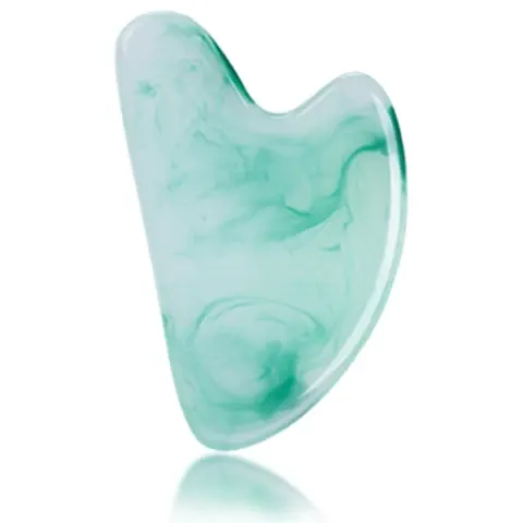 Herzförmiges Gua-Sha-Gesichtsmassagegerät aus Harz
