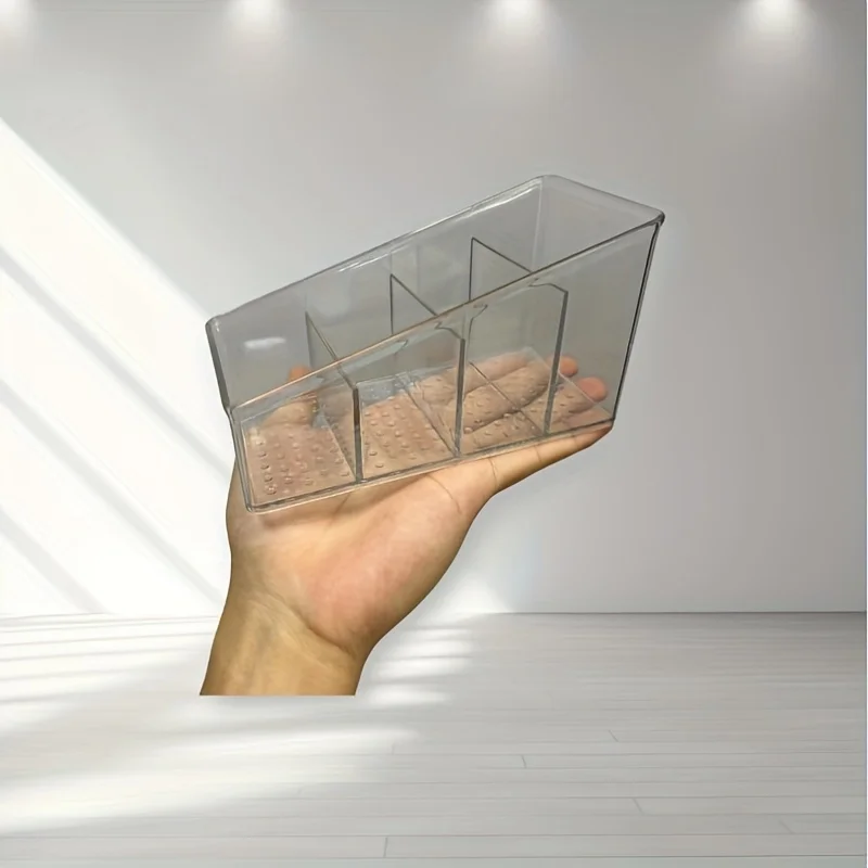 Transparenter Schreibtisch-Organizer mit 4 Fächern 3