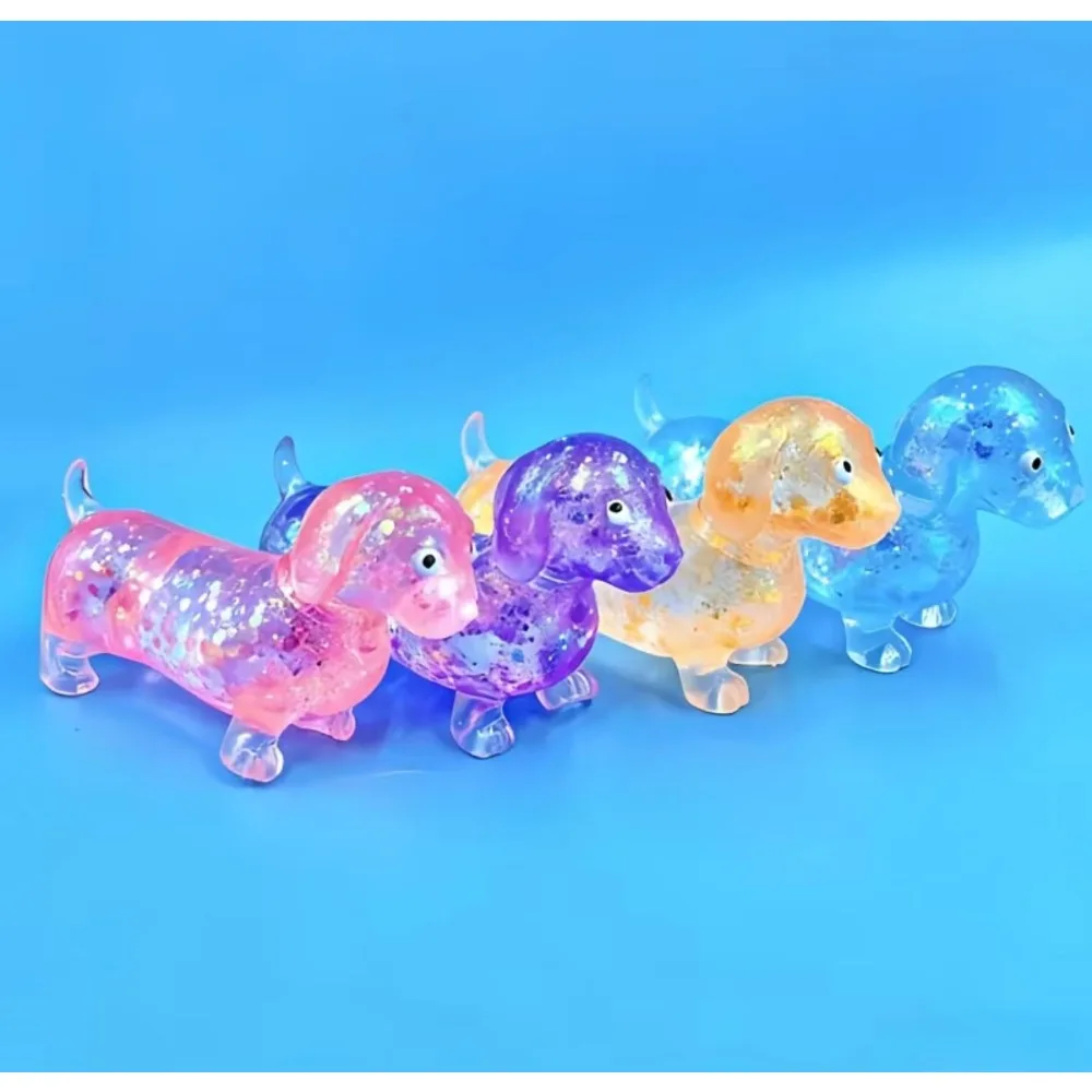 Glitzernder Dackel Squishy Stressabbau-Spielzeug 2
