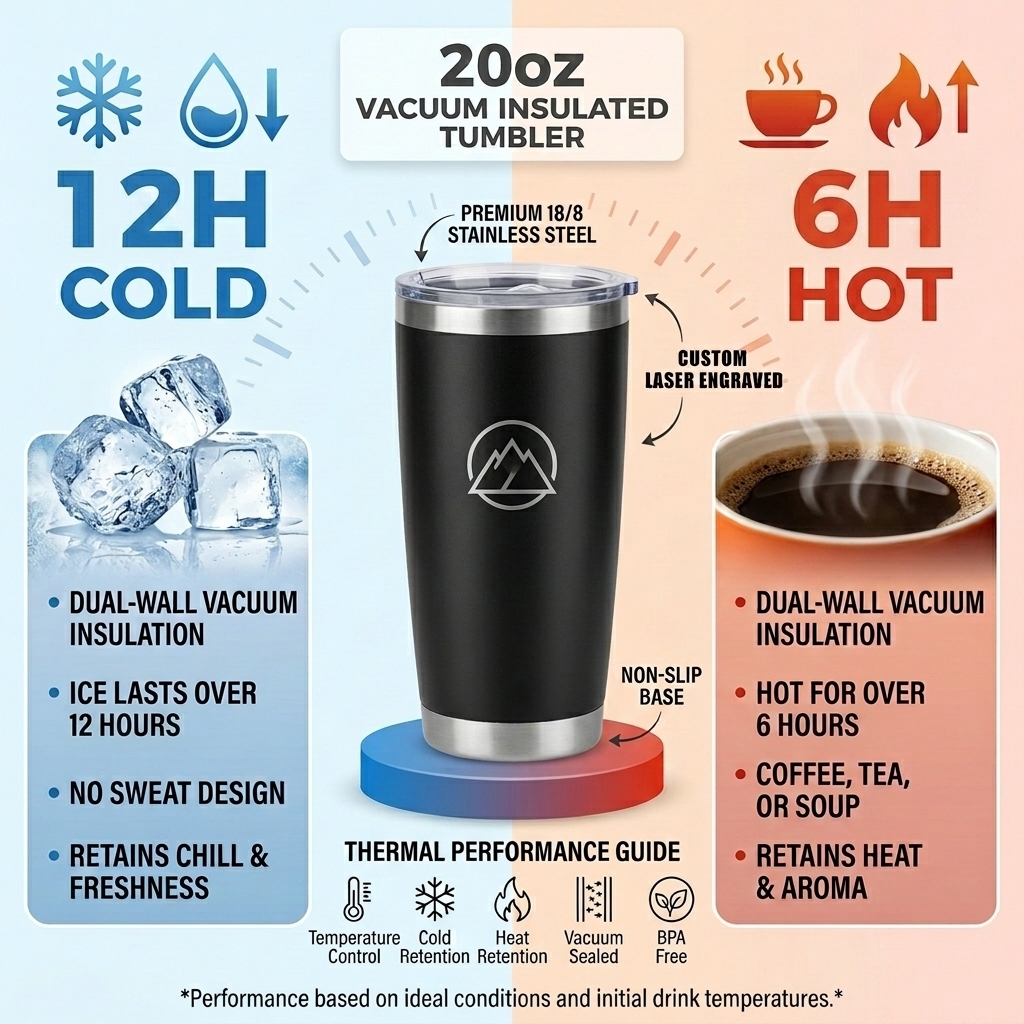 Vakuum-Edelstahl-Tumbler 20oz mit Magnetdeckel 4