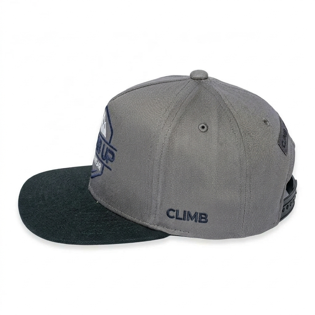 Schwarze 6-Panel Snapback Cap aus Baumwolle 2
