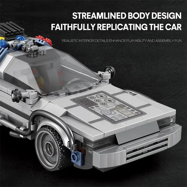 1:24 Retro-Rennwagen Bausteinmodell 4