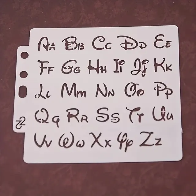Alphabet-Schablone 3