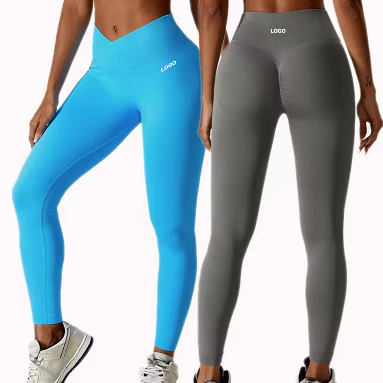 Scrunch-Leggings mit hoher Taille für Damen