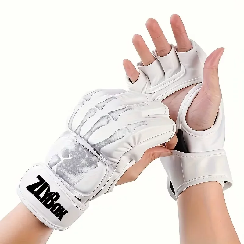 PU-Boxhandschuhe, halbfingrig, Muay Thai 4